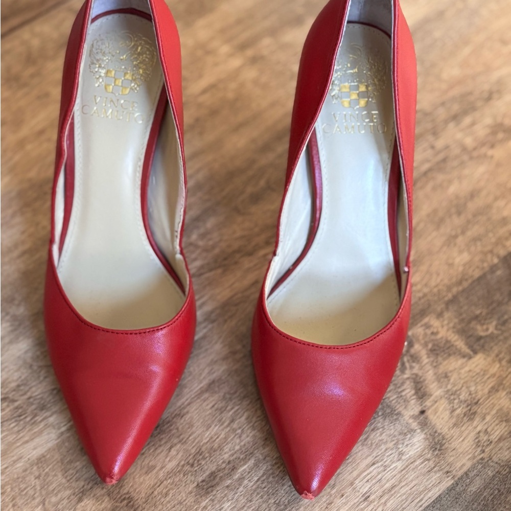 Vince Camuto Bold Red Heels
